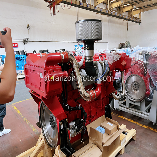 Montagem do motor diesel gerador